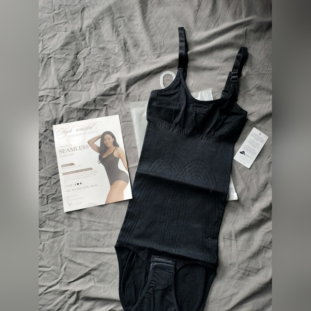 Compression Black Seamless Bodysuit